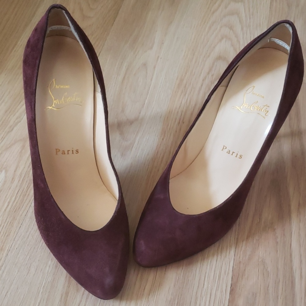 Maroon Suede Louboutins